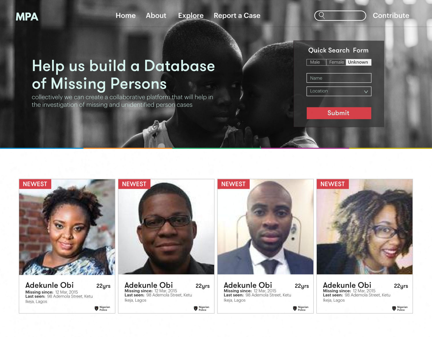 Open Missing Persons Archive with Build Africa ..