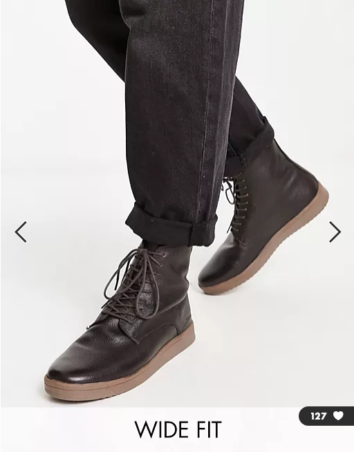 Original Penguin chelsea boots in brown leather